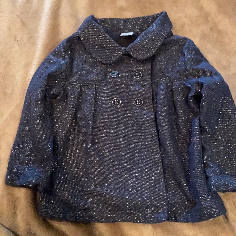 Carters toddler pea coat jacket blue 24 months